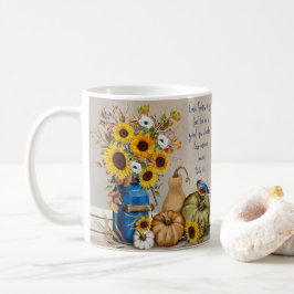 Erntedank Herbst Blütenblume Kaffeetasse