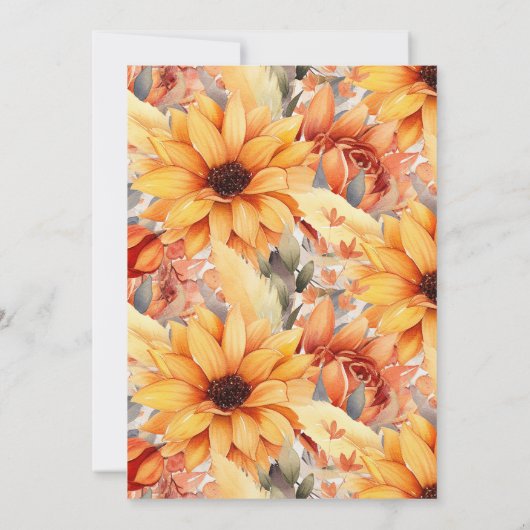 Erntedank Herbst Einladung (Rückseite)