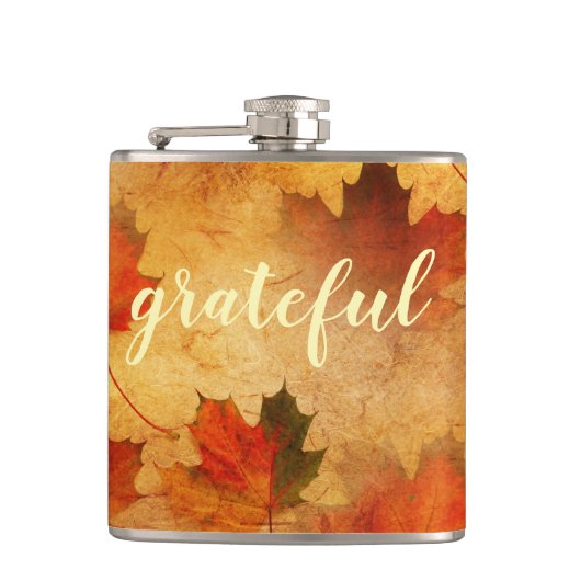 Erntedank Herbst Flachmann (Vorderseite)