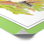 Erntedank, Herbst, Herbst, Chickadee, Vogelsprache Poster (Ecke)