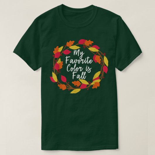 Erntedank Herbst Herbst Favoritenfarben-T-Shirt T-Shirt (Design vorne)