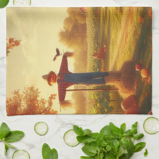 Erntedank/Herbst/Herbst Geschirrtuch (Gefaltet)