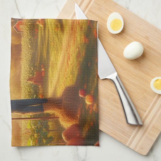 Erntedank/Herbst/Herbst Geschirrtuch (Viertel Falte)