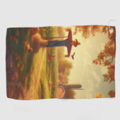 Erntedank/Herbst/Herbst Golfhandtuch (Horizontal)