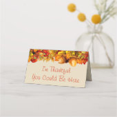 Erntedank Herbst Herbst Verliert Acorns Platzkarte (Rückseite)