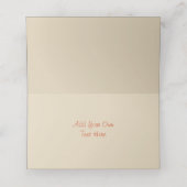 Erntedank Herbst Herbst Verliert Acorns Platzkarte (Innenseite Aufgefaltet)