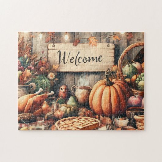 Erntedank/Herbst/Herbst/Vintag Puzzle (Horizontal)