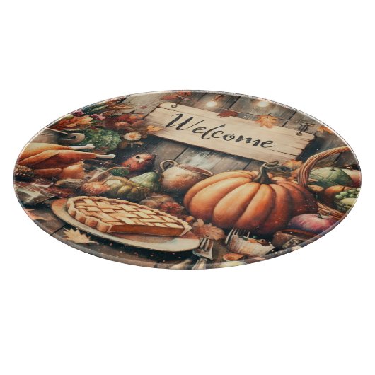Erntedank/Herbst/Herbst/Vintag Schneidebrett (Ecke)