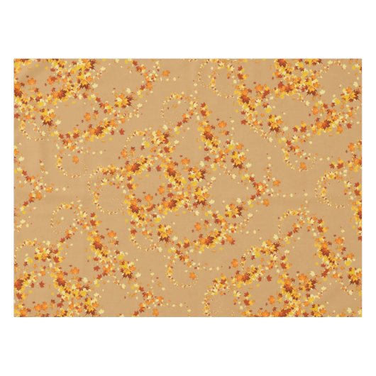 Erntedank Herbst lässt Extravagante Swirbel Tischdecke (Vorderseite (Horizontal))