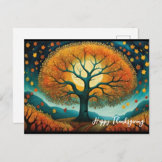 Erntedank Herbst Locarno Feiertagspostkarte (Vorne/Hinten)