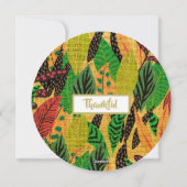 Erntedank Herbst Rustikales Herbstessen Einladung (Rückseite)