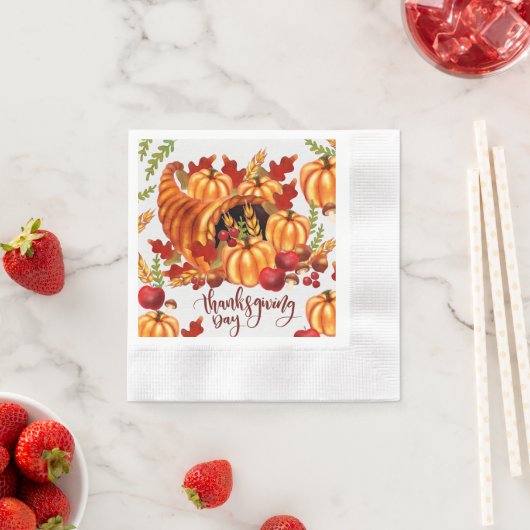 Erntedank Herbst Serviette (Beispiel)