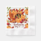 Erntedank Herbst Serviette (Vorderseite)