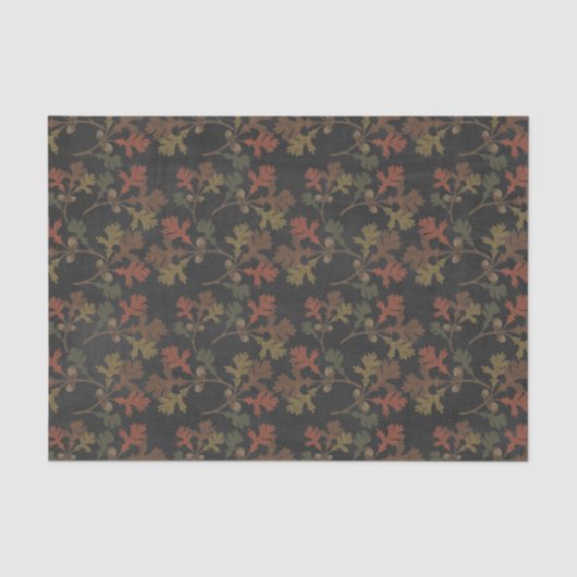 Erntedank-Herbst-Tafel-Muster Seidenpapier (Vorderseite)