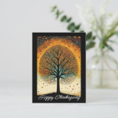 Erntedank Herbst Tree Postkarte (Stehend Vorderseite)