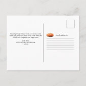 Erntedank Herbst Türkei Ankündigung Postkarte (Rückseite)