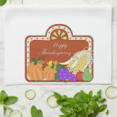 Erntedank Herbst Türkei Küchendesign Handtuch (Gefaltet)