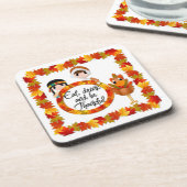 Erntedank-Herbst-Untersetzer Untersetzer (Linke Seite)