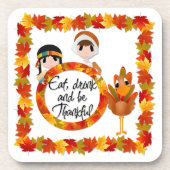 Erntedank-Herbst-Untersetzer Untersetzer (Vorderseite)