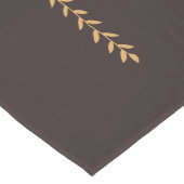 Erntedank-Herbst verlässt mit Monogramm Gewohnheit Großer Tischläufer (Ecke)