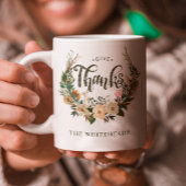 Erntedank Herbst Wasserfarbe Boho Blumenstraube Kaffeetasse