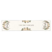 Erntedank Herbst Wasserfarbe Boho Blumenstraube Kurzer Tischläufer (Horizontal)