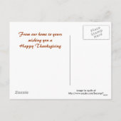 Erntedank Herbstbaum Blätter Postkarte (Rückseite)