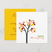 Erntedank Herbstbaum Einladung (Vorne/Hinten)