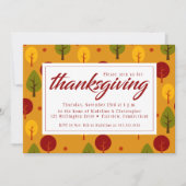 Erntedank | Herbstbäume Einladung (Vorderseite)