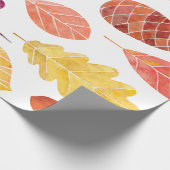 Erntedank Herbstblattdesign Geschenkpapier (Ecke)