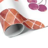 Erntedank Herbstblattdesign Geschenkpapier (Rolleneckpunkt)