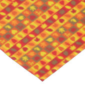Erntedank Herbstblätter in Quadrats Tischdecke (Schrägansicht)
