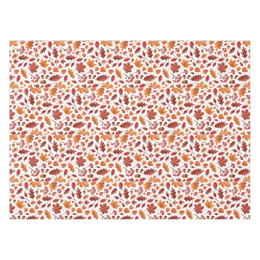 Erntedank Herbstblätter und Berries Tischdecke (Vorderseite (Horizontal))