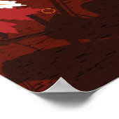 Erntedank Herbstblätterblätterprodukte Poster (Ecke)