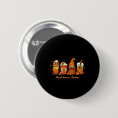 Erntedank Herbstbrause Kaffeepumpukkin Gewürz Button (Vorne & Hinten)
