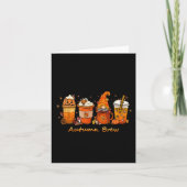 Erntedank Herbstbrause Kaffeepumpukkin Gewürz Karte (Vorderseite)