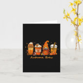 Erntedank Herbstbrause Kaffeepumpukkin Gewürz Karte (Gelbe Blume)