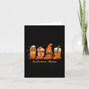 Erntedank Herbstbrause Kaffeepumpukkin Gewürz Karte