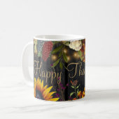 Erntedank Herbsternte Happy Thanksgiving Kaffeetasse (Vorderseite Links)