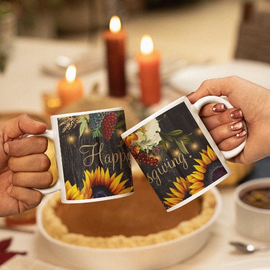 Erntedank Herbsternte Happy Thanksgiving Kaffeetasse