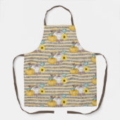 Erntedank Herbstfall Pumpkin Glitzer Schürze (Vorderseite)