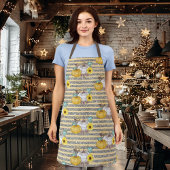 Erntedank Herbstfall Pumpkin Glitzer Schürze