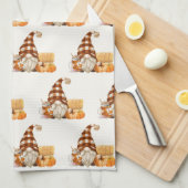 Erntedank Herbstfallen Geschirrtuch (Viertel Falte)