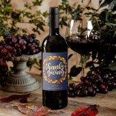 Erntedank Herbstfarbe Leaaath Weinetikett