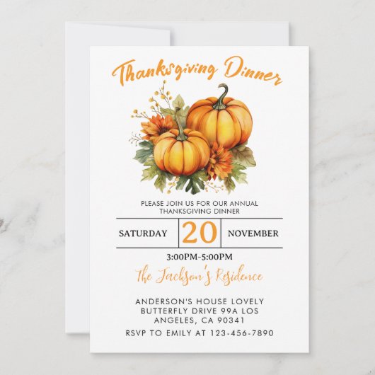 Erntedank |Herbstferien-Ansammlung Einladung (Vorderseite)