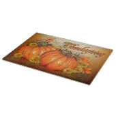 Erntedank Herbstglasschneider Schneidebrett (Ecke)