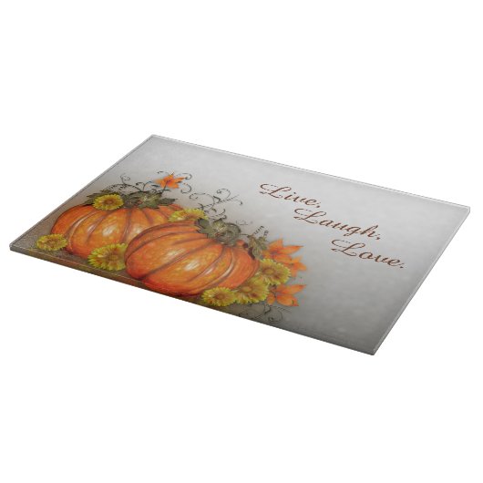 Erntedank Herbstglasschneider Schneidebrett (Ecke)