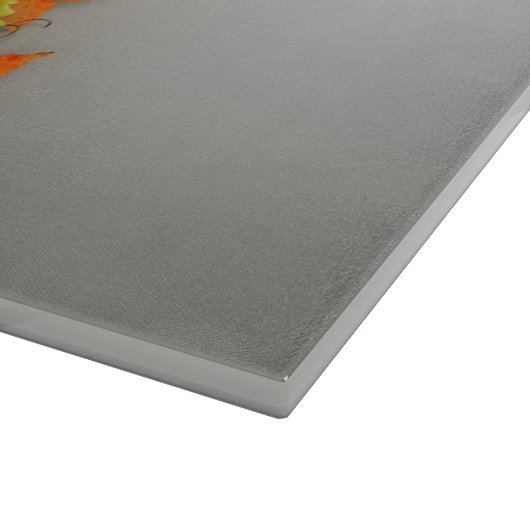 Erntedank Herbstglasschneider Schneidebrett (Ecke)