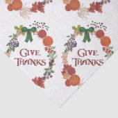 Erntedank Herbstkranz zum Anpassen Seidenpapier (Detail)