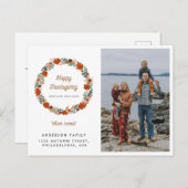 Erntedank Herbstkraut Foto Feiertage Bewegung Ankündigungspostkarte (Vorne/Hinten)